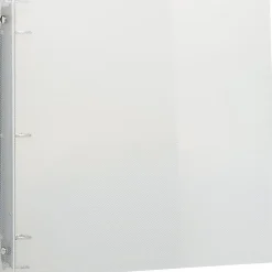 JAM PAPER 3 Ring Plastic Binder, 0.75 inch, Clear