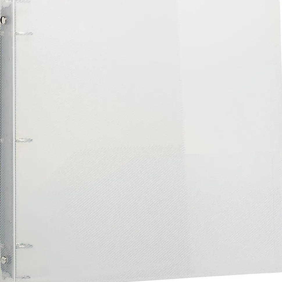 JAM PAPER 3 Ring Plastic Binder, 0.75 inch, Clear