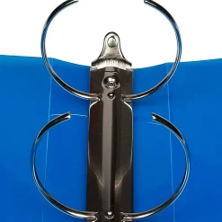 JAM PAPER 3 Ring Plastic Binder, 3 inch, Blue, Sold Individually