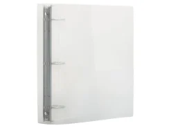 JAM PAPER 3 Ring Plastic Binder, 2 inch, Clear, Sold Individually