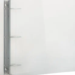 JAM PAPER 3 Ring Plastic Binder, 2 inch, Clear, Sold Individually