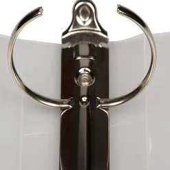 JAM PAPER 3 Ring Plastic Binder, 2 inch, Clear, Sold Individually