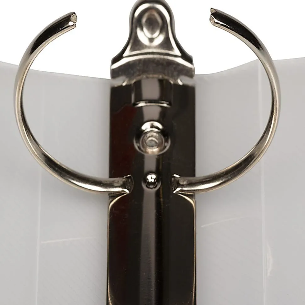 JAM PAPER 3 Ring Plastic Binder, 2 inch, Clear, Sold Individually