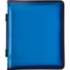 JAM PAPER 3 Ring Plastic Zipper Binder, 1.5 inch, Blue, Sold Individually
