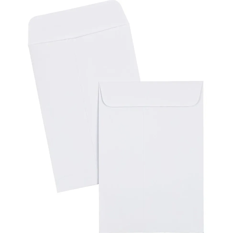 JAM PAPER 1 Scarf Open End Catalog Envelopes, 4 5/8 x 6 3/4, White, 25/Pack