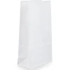 JAM Paper® Small Kraft Lunch Bags, 4-1/8" x 8" x 2-1/4", White, Pack Of 25 Bags