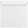 JAM Paper® Square Invitation Envelopes, 12 1/2" x 12 1/2", Gummed Seal, White, Pack Of 25