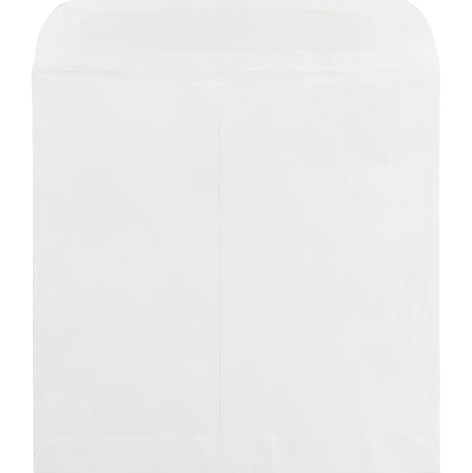 JAM Paper® Square Invitation Envelopes, 11 1/2" x 11 1/2", Gummed Seal, White, Pack Of 25