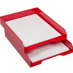 JAM Paper® Stackable Paper Trays, 2