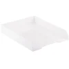 JAM Paper® Stackable Paper Tray, 2"H x 9-3/4"W x 12-1/2"D, White
