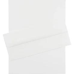 JAM Paper® Strathmore Stationery Set, 8 1/2" x 11", Bright White, Set Of 100 Sheets And 100 Envelopes