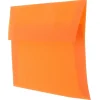 JAM Paper® Translucent Envelopes, #4 Bar (A1), Gummed Seal, Orange, Pack Of 25