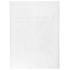 JAM Paper® Tyvek® Open-End 15"H x 12"W x 3"D Envelopes, Peel & Seal Closure, White, Pack Of 100 Envelopes
