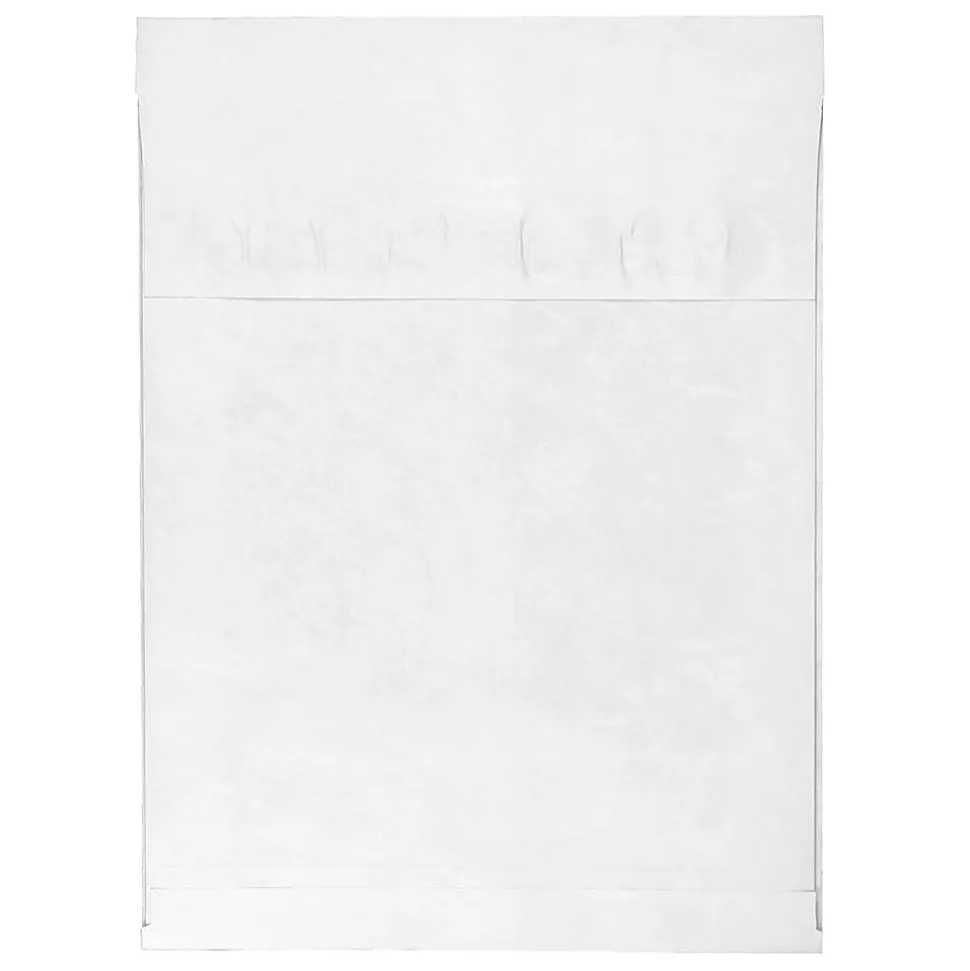 JAM Paper® Tyvek® Open-End 15"H x 12"W x 3"D Envelopes, Peel & Seal Closure, White, Pack Of 100 Envelopes
