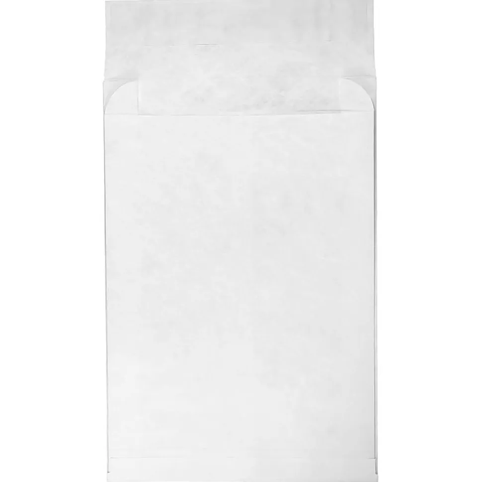 JAM Paper® Tyvek® Open-End 15"H x 12"W x 3"D Envelopes, Peel & Seal Closure, White, Pack Of 100 Envelopes