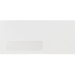 JAM Paper® #10 Window Envelopes, 4-1/8 x 9-1/2, White, Pack Of 500 Envelopes
