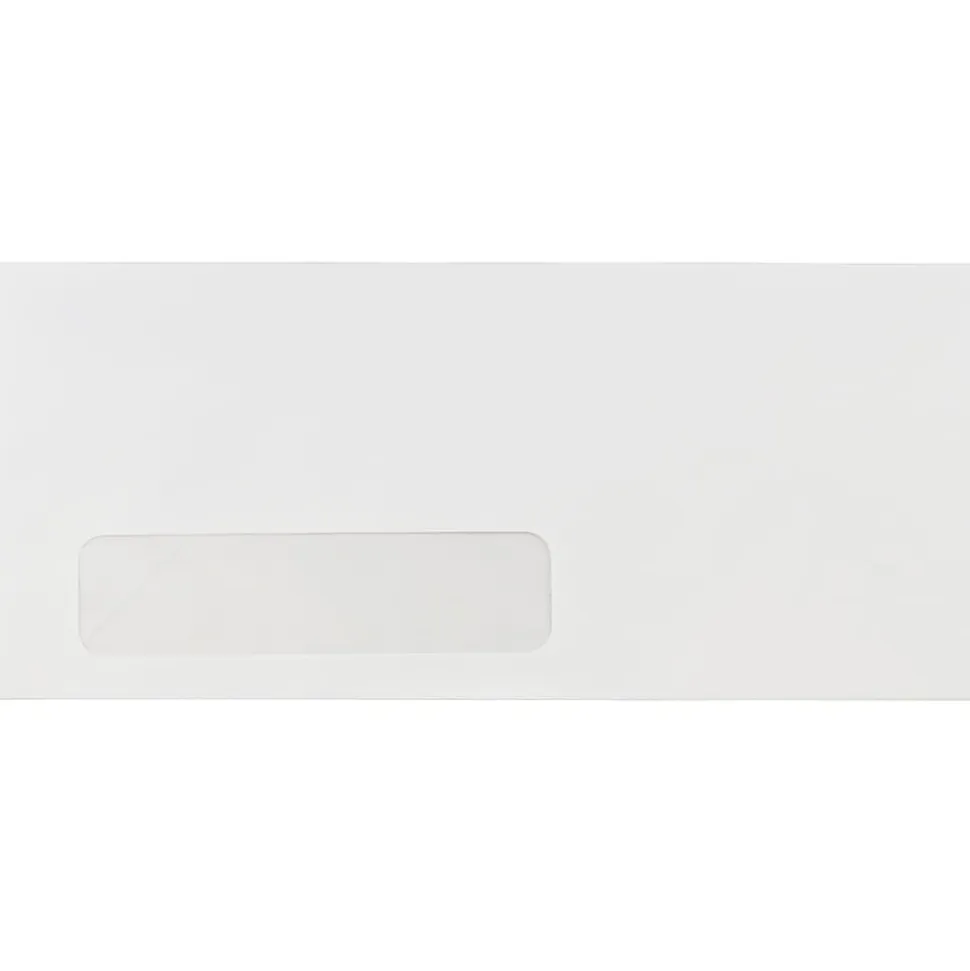 JAM Paper® #10 Window Envelopes, 4-1/8 x 9-1/2, White, Pack Of 500 Envelopes