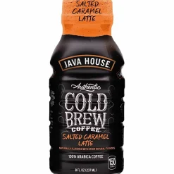 Java House Bottle Authentic Cold Brew Salted Caramel Latte - Cold Brewed - 8 oz Per Bottle - Bottle - Salted Caramel Latte - 12 / Box