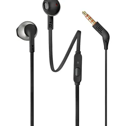 JBL In-Ear Headphones With Microphone, JBLT205BLK
