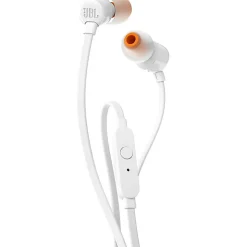 JBL Wired Earbud Headphones, JBLT110WHT
