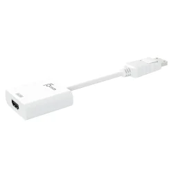 j5create DisplayPort-To-4K HDMI Adapter, 0.53', White, JDA158
