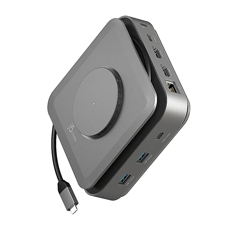 j5create Dock Dual 4K HDMI Adapter, Space Gray, JCD3199