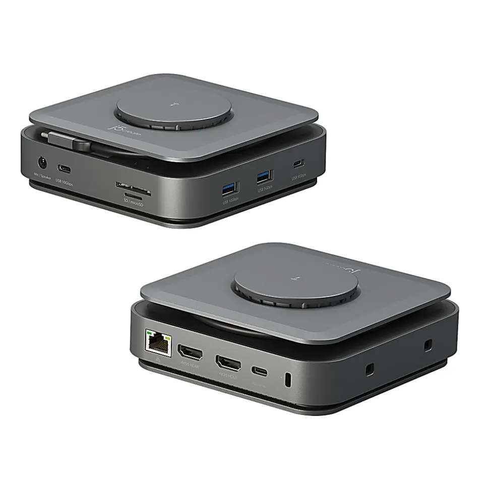 j5create Dock Dual 4K HDMI Adapter, Space Gray, JCD3199