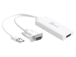 j5create® HDMI-To-VGA Adapter, 10
