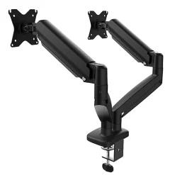 j5create JTSA102 Ergonomic 32” Dual Monitor Mount, Black