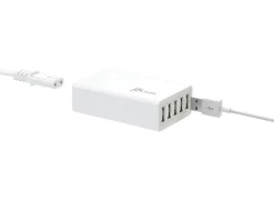 j5create® JUP50 40W 5-Port USB Super Charger, White