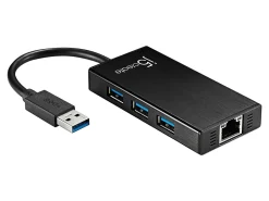 j5create KaiJet JUH470 USB 3.0 Gigabit Ethernet & 3 Port HUB  USB  External