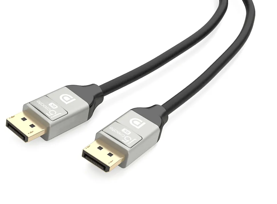 j5create 8K DisplayPort 1.4 Cable, 6.6', Black, JDC43