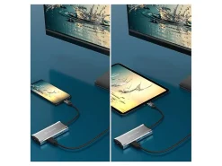 j5create 4K 60 Elite USB-C Travel Docking Station, 0.62"H x 4.33"W x 1.85"D, Space Gray, JCD392