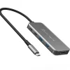j5create 8K USB4 5-in-1 Travel Hub, 7/16”H x 4-5/8”W x 1-13/16”D, Space Gray, JCH453