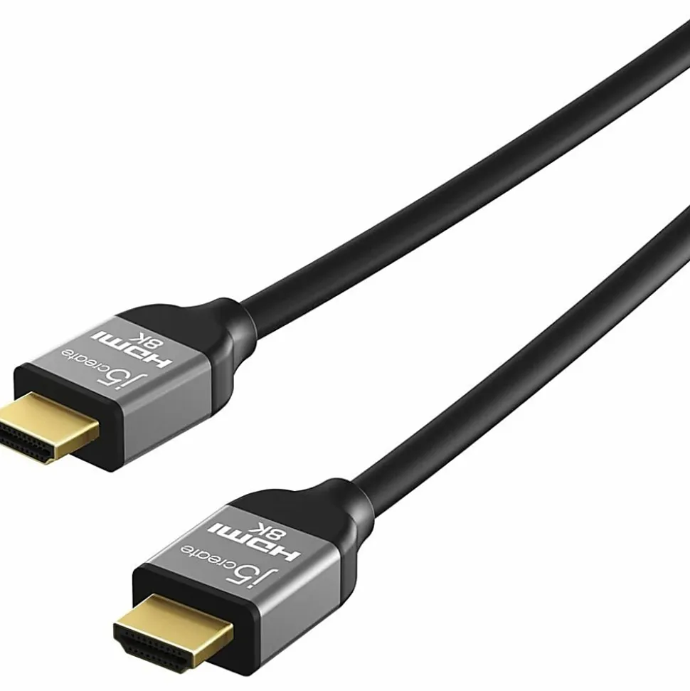 j5create Ultra High-Speed HDMI Cable, 6-6/10’, Black, JDC53