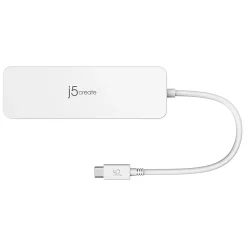 j5create USB-C Multi-Port Hub With Power Delivery, White, JCD373