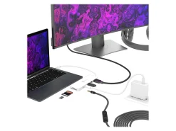 j5create USB-C Multi-Port Hub With Power Delivery, White, JCD373