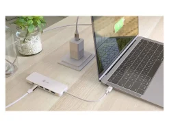 j5create USB-C Multi-Port Hub With Power Delivery, White, JCD373