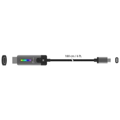 j5create USB-C to HDMI™ 2.1 8K Cable, Space Gray/Black, JCC157