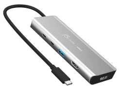 j5create USB4 Dual 4K Multi-Port Hub, Space Gray, JCD401