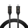 j5Create USB4 Gen 3 Full-Featured USB-C Braided Cable, 3.9', Black, JUCX27L12