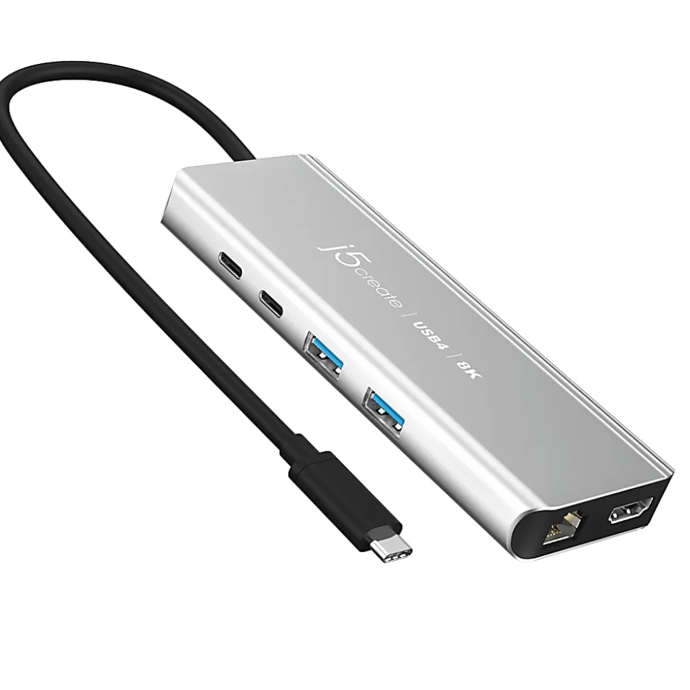 j5create USB4 8K Multi-Port Hub, Space Gray, JCD403