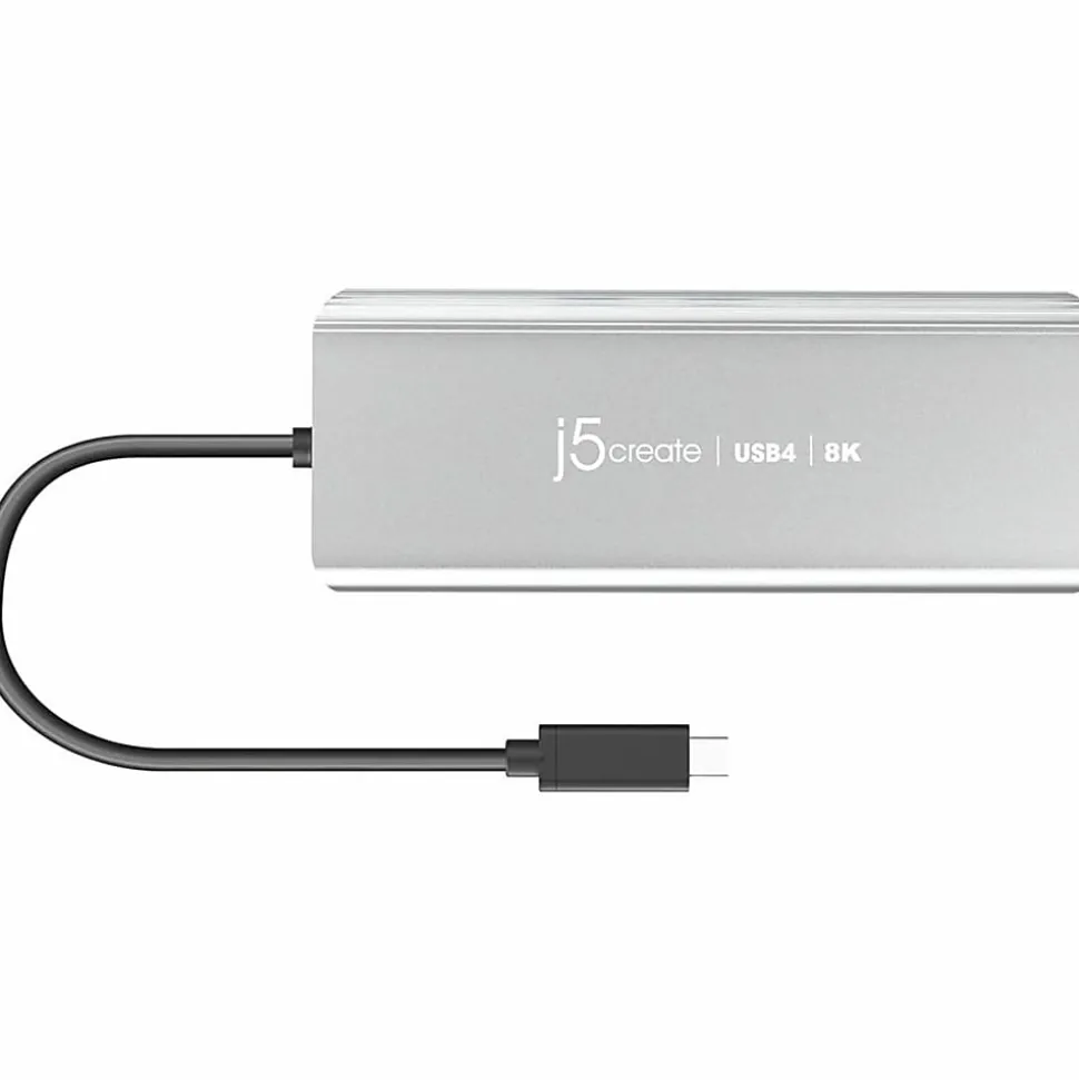 j5create USB4 8K Multi-Port Hub, Space Gray, JCD403