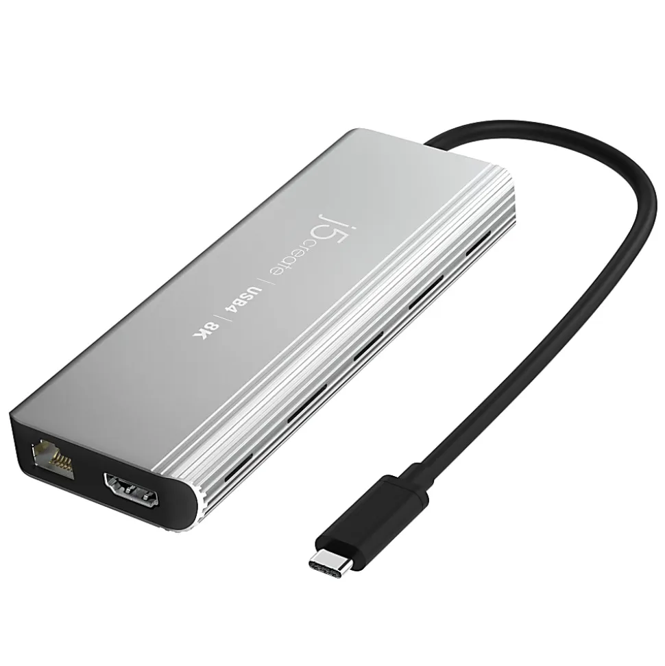 j5create USB4 8K Multi-Port Hub, Space Gray, JCD403