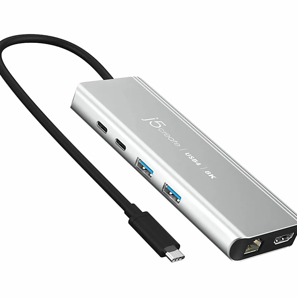 j5create USB4 8K Multi-Port Hub, Space Gray, JCD403