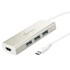 j5create USB 3.1 Type-C 3-Port Hub, Silver, JCH451