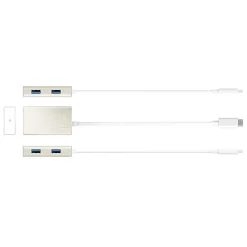 j5create USB Type-C 4-Port Hub, Silver, JCH343