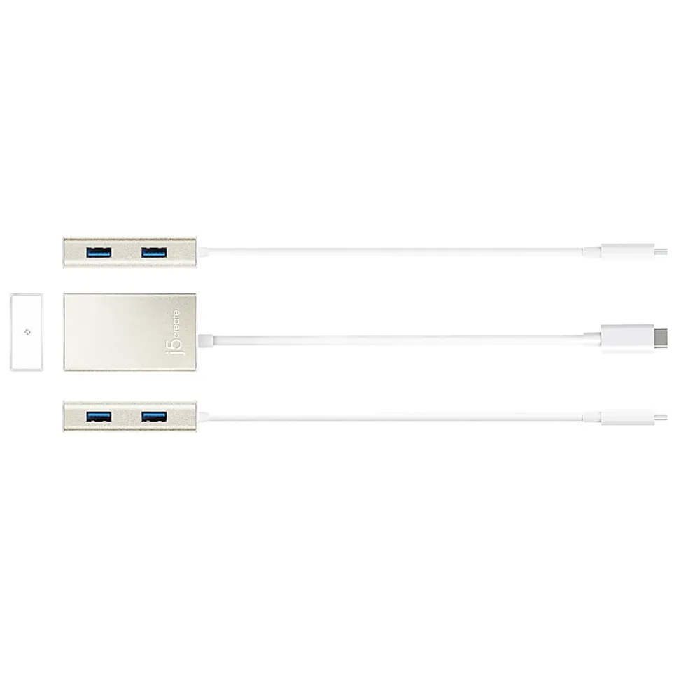 j5create USB Type-C 4-Port Hub, Silver, JCH343