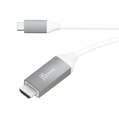 j5create USB Type-C-To-4K HDMI Cable, 75.25", Gray, JCC153G