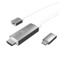 j5create Video Interface Converter, 6', Silver, JCC155G